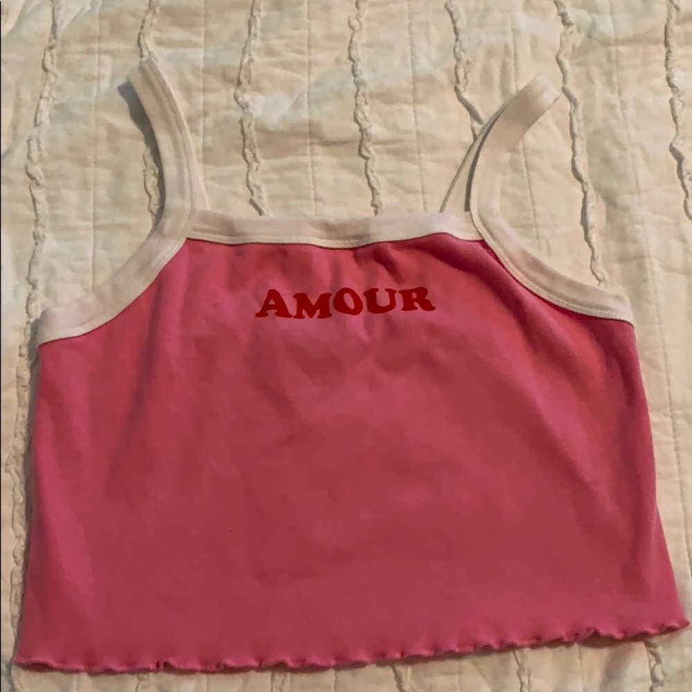 Pink crop top